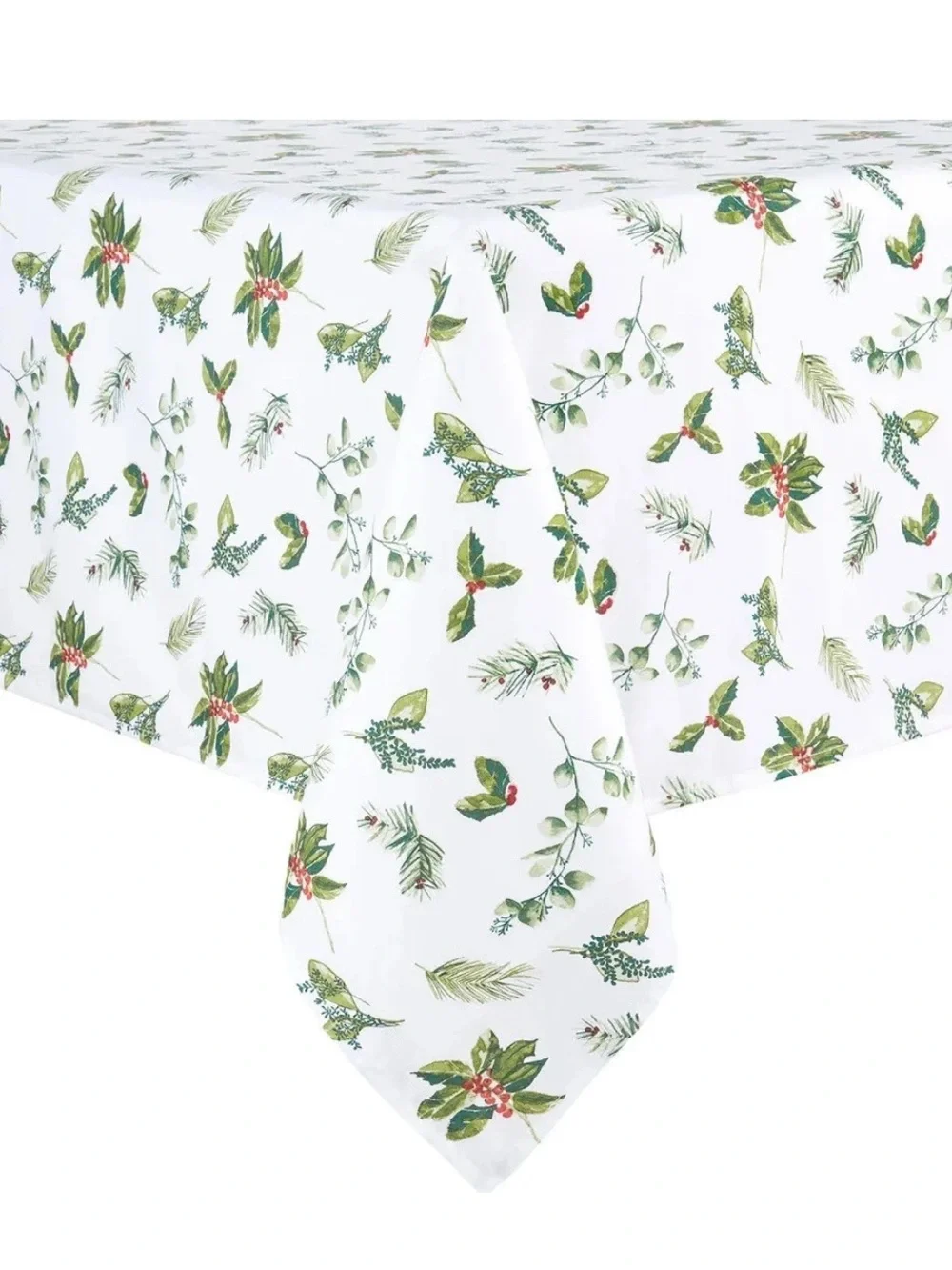 Martha Stewart ‘Holly Berries’ Tablecloth 52x70 NEW